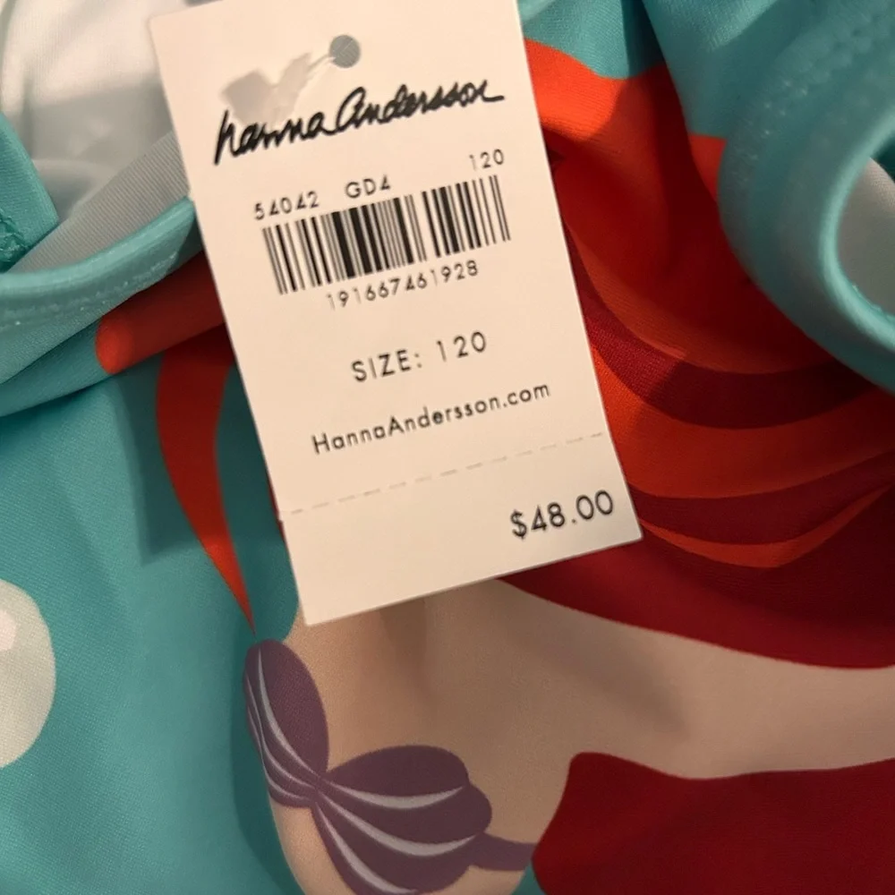 NWT Disney Princess Ariel Mermaid Hanna Andersson Swimsuit